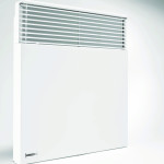 Convecteur Apéro Convectair mural avec thermostat numérique intégré, finition blanche, chauffage résidentiel silencieux et efficace.