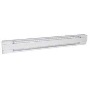 Plinthe électrique BRAVA blanche 1000W 240V 47 1/2 pouces pour chauffage résidentiel.