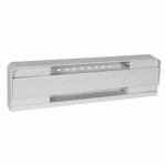 Plinthe électrique BRAVA blanche 300W 240V 22 pouces pour chauffage résidentiel.
