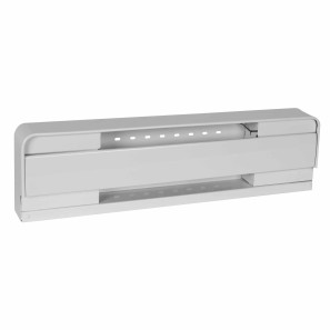 Plinthe électrique BRAVA blanche 300W 240V 22 pouces pour chauffage résidentiel.