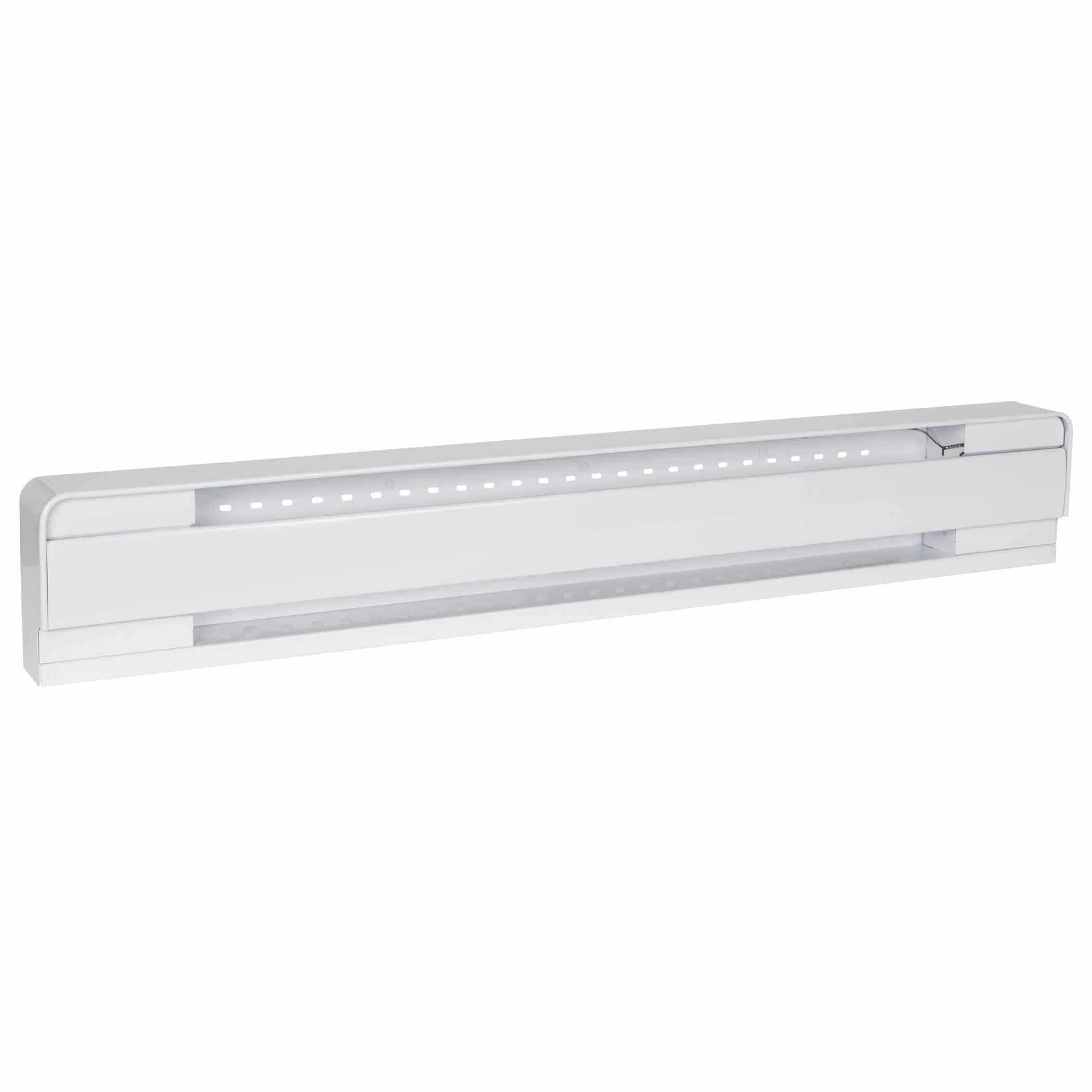 Plinthe électrique BRAVA blanche 750W 240V 37 5/8 pouces pour chauffage résidentiel.