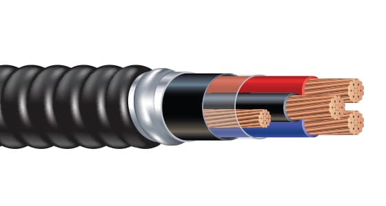 Câble TECK pour installation commercial et industrielle.