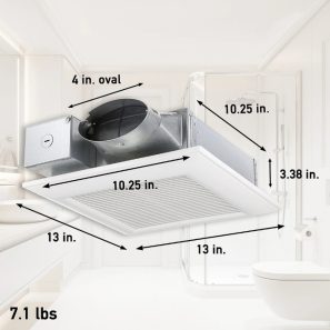 Alternative view of Ventilateur de salle de bain slim Panasonic 50/80/100cfm