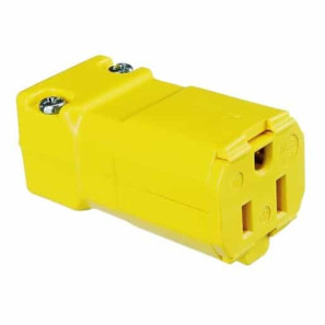 PRISE FEM. JAUNE 15A.125V. VALISE
