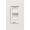 Gradateur Lutron Skylark Contour blanc pour DEL 150W ou incandescente 600W avec curseur et bascule.