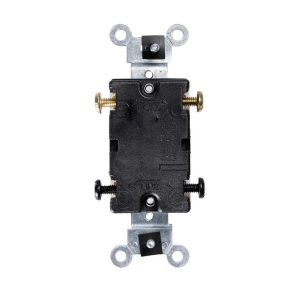 Alternative view of Interrupteur à bascule bipolaire 20 A 120/277 V – Blanc