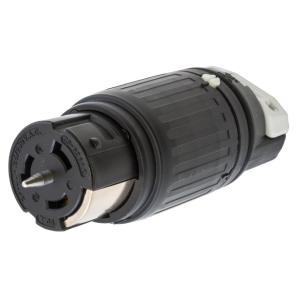 Connecteur femelle Twist-Lock 50A 125/250V Hubbell Insulgrip 3 pôles 4 fils pour applications industrielles lourdes.