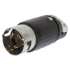 Fiche mâle Twist-Lock 50A 125/250V Hubbell Insulgrip 3 pôles 4 fils pour applications industrielles lourdes.
