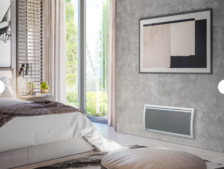 Chauffage Convectair radiant Opera 17 installé dans une chambre