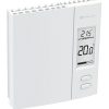 Thermostat électronique non programmable Ouellet 4000W blanc avec affichage digital rétroéclairé.