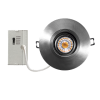 Encastré LED dirigeable 4 po 8W 5CCT dimmable nickel brossé