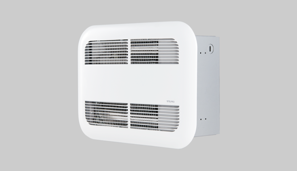 Aéroconvecteur de plafond Stelpro SK offrant une chaleur silencieuse et une meilleure circulation d’air. Livraison partout au Québec