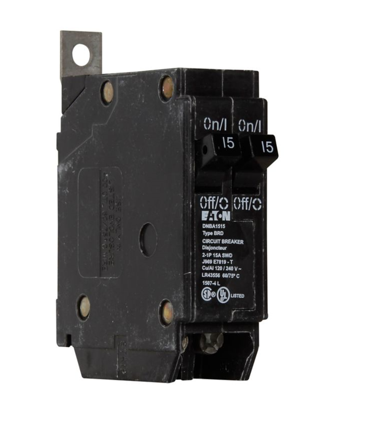 DISJ.TWIN 15A 1P EATON BOLT ON