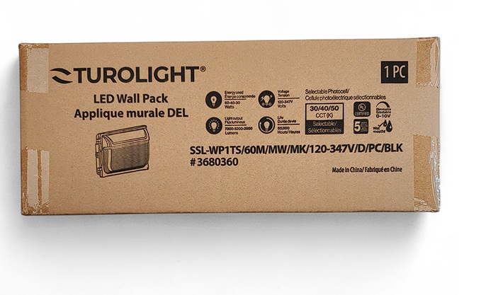 luminaire mural extérieur DEL SSL-WP1TS 60W 120-347V – Image 5