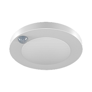 Luminaire DEL RIGID CL2 4 po blanc avec détecteur de mouvement PIR intégré pour placard.
