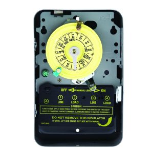 Minuterie mécanique 24 h 208-277 V bipolaire 40A – Intermatic T104