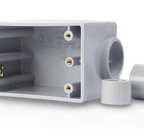 BOITE FS 1 GANG 1/2 ET 3/4'' PVC