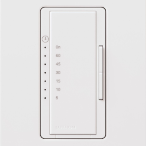 Minuterie mural Lutron Maestro pour éclairage et ventilateurs avec indicateur LED