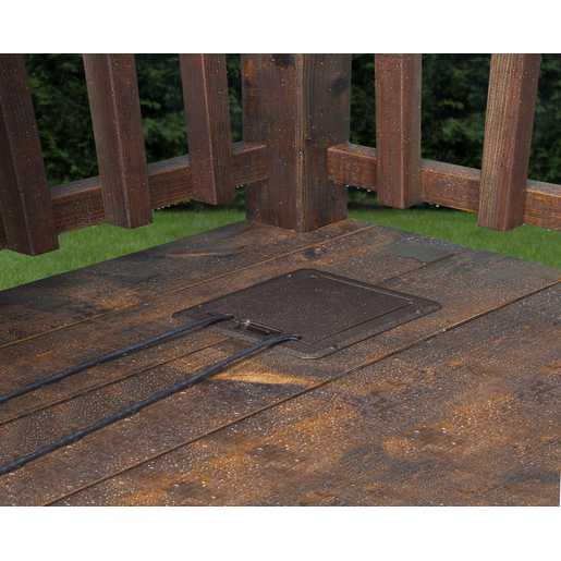 Prise extérieure encastrée patio DDFT 15A bronze – DOCK320Z – Image 5