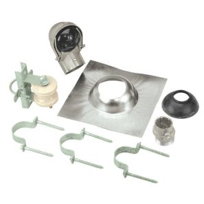 Kit de mât Hydel 200A avec capuchon entrée, support, courroies et adaptateur mâle 2 pouces pour entrée électrique
