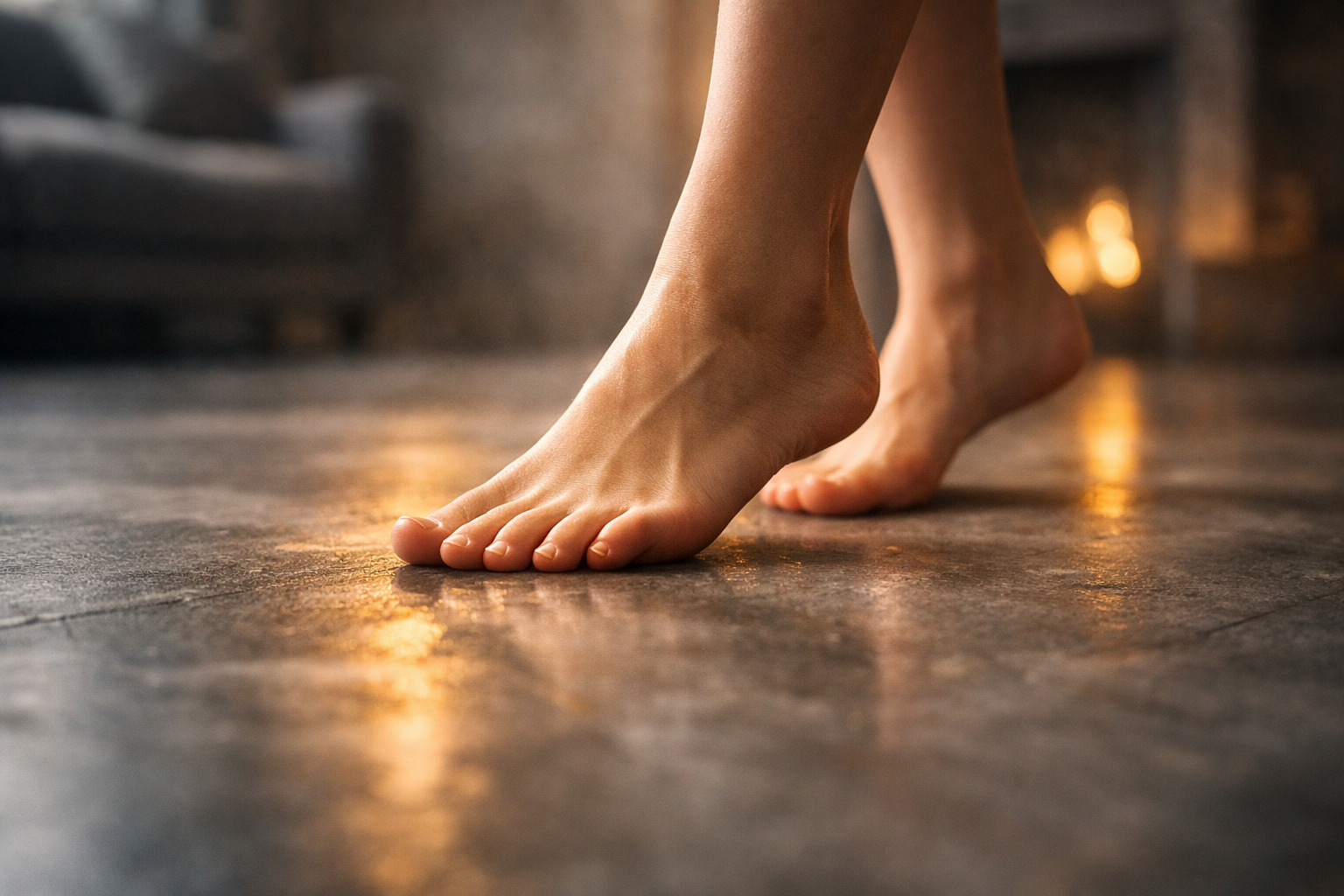 Installation d’un tapis chauffant enfoui dans une dalle de béton pour sous-sol résidentiel