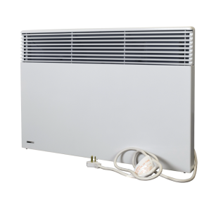 Convecteur Apéro Convectair mural avec thermostat numérique intégré, finition blanche, chauffage résidentiel silencieux et efficace