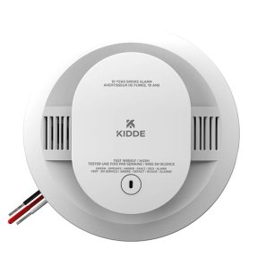 Détecteur de fumée 120V 20SA10-CA avec batterie lithium scellée 10 ans et fonction interconnectable résidentielle.