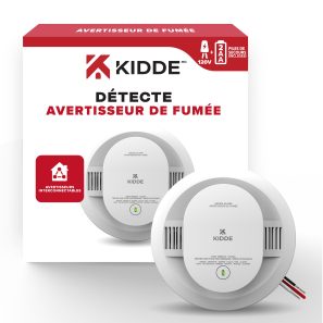 Alternative view of Détecteur de fumée 120V avec batterie de secours AA Kidde
