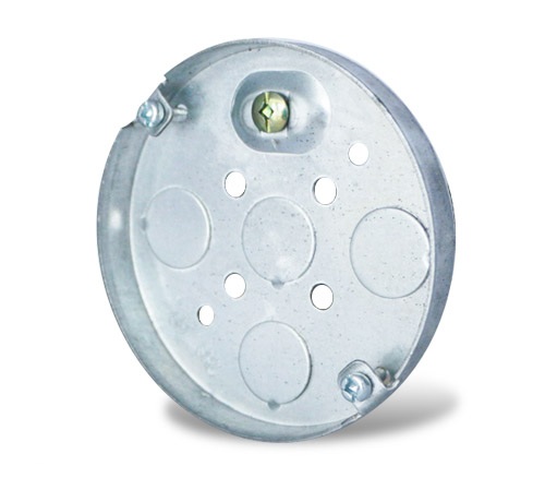 Boîte électrique octogonale 4 pouces x 1/2 pouce type saucer pour luminaire.
