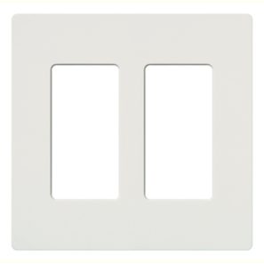 PLAQ MURALE 2 GANG (CLARO) BLANC