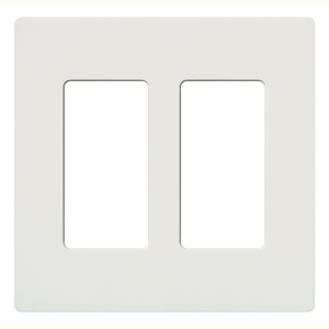 PLAQ MURALE 2 GANG (CLARO) BLANC