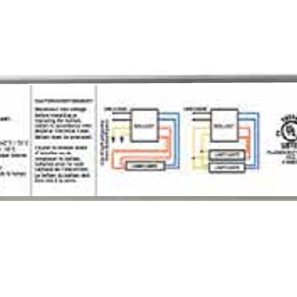 Ballast fluorescent électronique T12 1-2 lampes 347V démarrage rapide programmé.