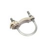Pince de mise à la terre en bronze pour mât, bride 2 1/2 po, compatible conducteur 8 à 1/0 AWG.