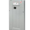 Panneau électrique Siemens 125 A avec disjoncteur principal et capacité 24/48 circuits pour installation résidentielle.