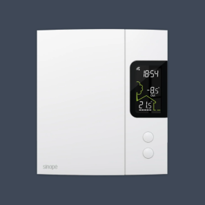 Thermostat intelligent Sinopé mural pour chauffage électrique résidentiel
