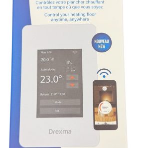 Alternative view of Thermostat intelligent WiStat programmable tactile