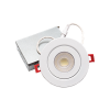 Luminaire encastré DEL RGD-JH2 4 po blanc, orientable 360 degrés, 9W, éclairage directionnel au plafond.