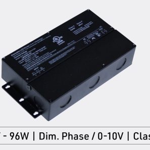 Driver DEL graduable série LTE 24V en boîtier aluminium, installation en surface, modèle LM42900-03.