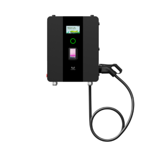 Borne de recharge 30 kW Niveau 3 TuroGize, chargeur DC compact pour installation commerciale intérieure ou extérieure.