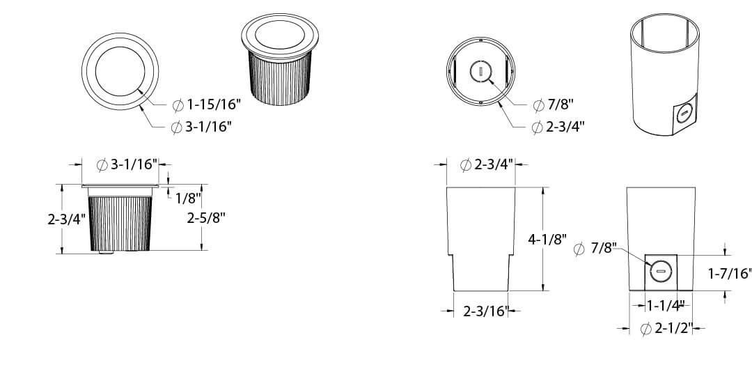 Encastré au sol de 2” 12v 9w 600lm 5cct – Image 3