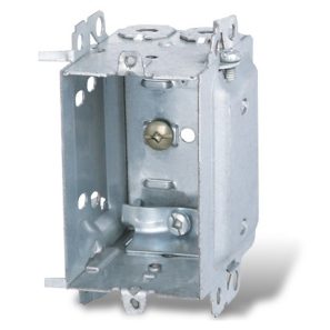 Boîte à appareils LH-TQ 3 po en acier galvanisé, 13,5 po³, pour mur creux et câbles NMD90