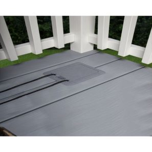 Alternative view of Prise extérieure encastrée patio DDFT 15A grise – DOCK320GCN