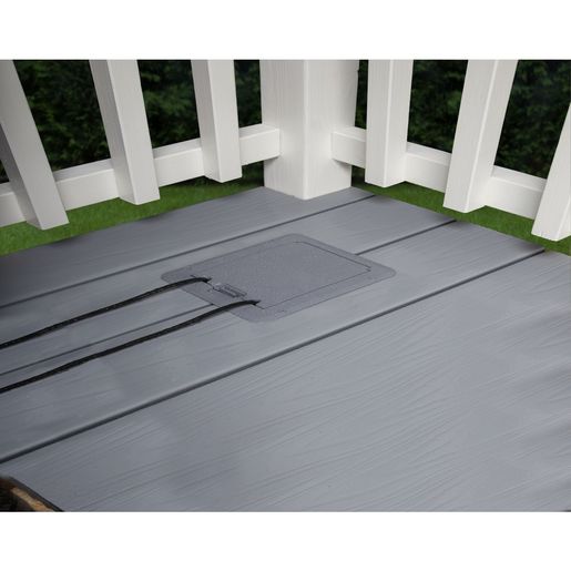 Prise extérieure encastrée patio DDFT 15A grise – DOCK320GCN – Image 2