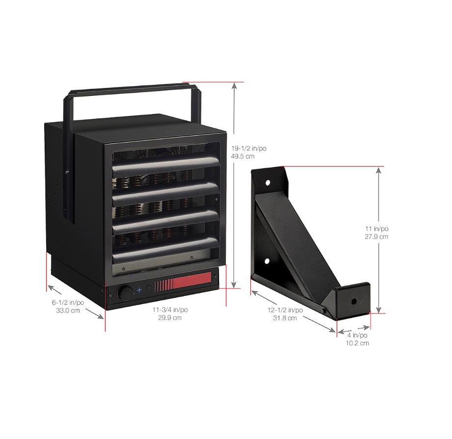 Aérotherme industriel Dimplex , 240/208V, 5/4.3kW, – Image 3