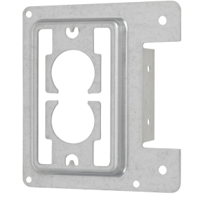 Plaque de montage bas voltage simple poste pour installation de sorties de communication classe 2.