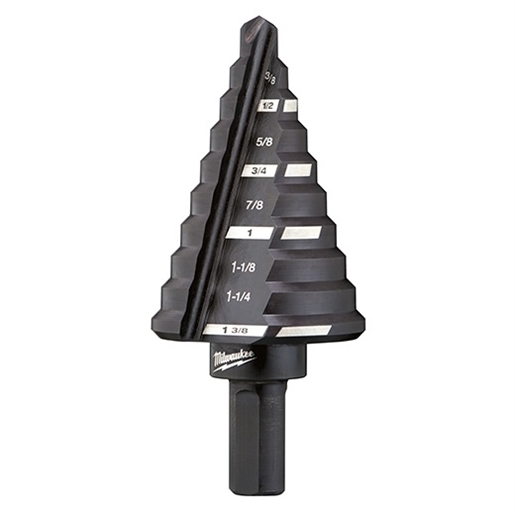 Mèche étagée • #5 • 10 pas de 1/8 po • 1/4 à 1-3/8 po