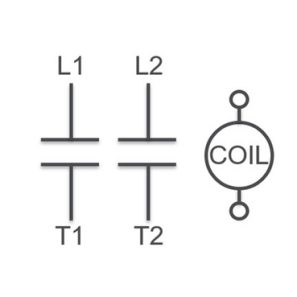 Alternative view of CONTACTEUR 40A 2P COIL 120V SCHNEIDER