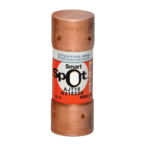 Fusible AJT15 Classe J 600V temporisé 15A capsule avec indicateur SmartSpot®.