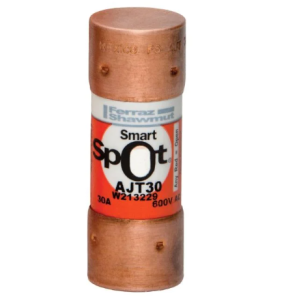 Fusible AJT30 Classe J 600V temporisé 30A capsule avec indicateur SmartSpot®.
