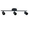 Rail de montage en surface Fit 30 po noir, 3 têtes GU10 orientables,